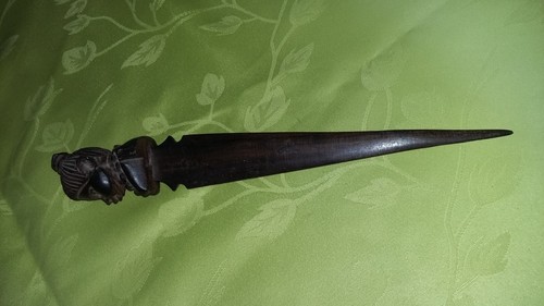 Ancien coupe papier bois - ancien,