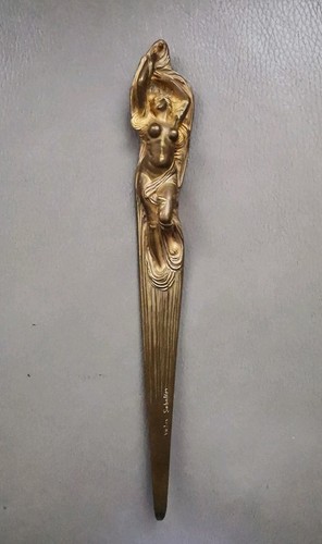 Coupe papier bronze doré - coupe-papier,