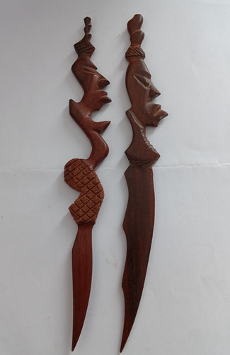 Coupes papier bois sculpté - 2,
